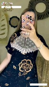 DASTER ARAB RENDA TRENDY KEKINIAN MOTIF BUNGA