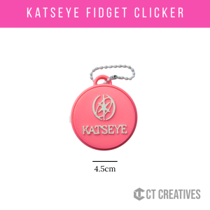 3D Printed Katseye Fidget Clicker Keychain 4.5cm