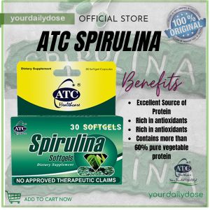 ATC SPIRULINA 30 SOFTGELS