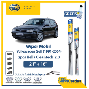 Wiper Mobil VW GOLF 1991-2004 (21”+18”) - HELLA Cleantech 2.0