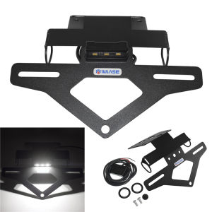Motorbike For Yamaha XSR900 2022 2023 2024 2025 Rear Fender Registration Bracket License Plate Holder Frame w/ LED light Tail Tidy