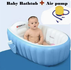 98x65x28cm Portable Bathtub Inflatable Bath Tub Baby Tub Cushion Warm Keep Warm Folding Portable Bathtub Bath Shower Tool New [SG Stock]