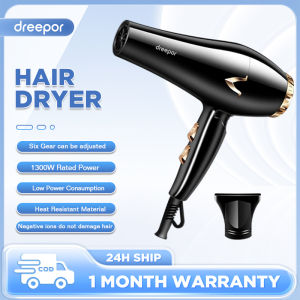 Dreepor 2 In 1 Hot And Cold Hair Dryer Professional Salon Blower Low Noise Design Portable Travel Hair Blower