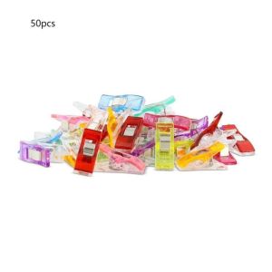 Clover Wonder Clip 50pcs Penjepit Kain Jahitan Klip Penjepit Jahitan Kain Untuk Kerajinan Jahit