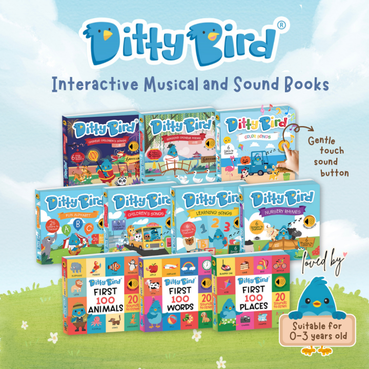 [SG Stock] Ditty Bird Interactive Music and Sound Book with Nursery ...