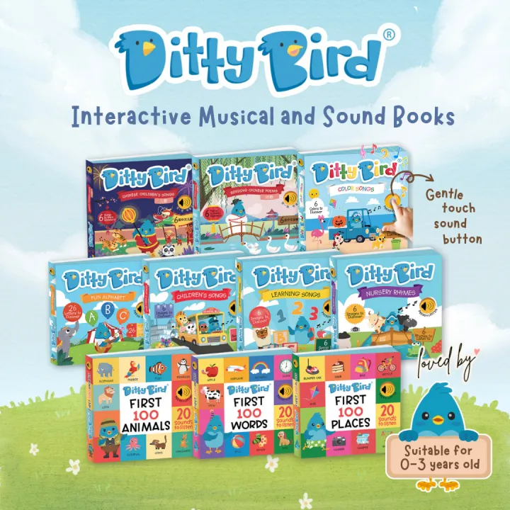 [SG Stock] Ditty Bird Interactive Music and Sound Book with Nursery ...