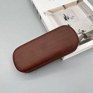 กล่องใส่แว่นตา กล่องแว่นตา หนังPUลายไม้ Glasses case กล่องแว่นตาแฟชั่น กล่องของขวัญ