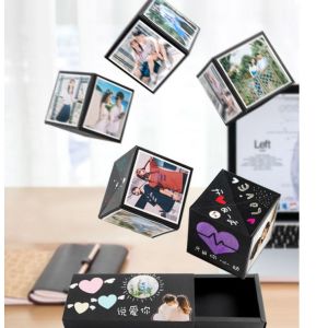 【Special Promotion】 Bounce Surprise Box Surprise Gift Photo Box Birthday Gift For Boyfriend Girlfriend Aniversary Creative Gift LOVE Box DIY Photo Memory Album Handmade Scrapbook