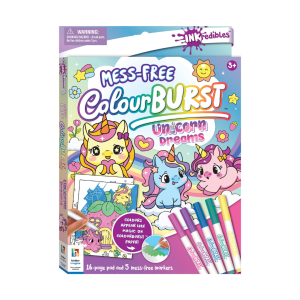 Unicorn Dreams ColourBurst Colouring Pad With 5 Marker Pens