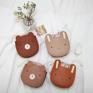 New Korean-style popular bear and bunny childrens drawstring backpack Childrens Versatile Small Backpacks Street Fashion Bags Wholesale