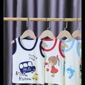[2390 Second-Time Repurchase ] Childrens Cotton Vest Summer Thin Style for Infants and Toddlers a Breathable Sleeveless Baby Boys and Girls Camisole Undershirt