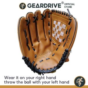 GEARDRIVE Baseball glove (worn on the right hand throwing the ball with the left hand) for Youth Adult baseball training games/gifts