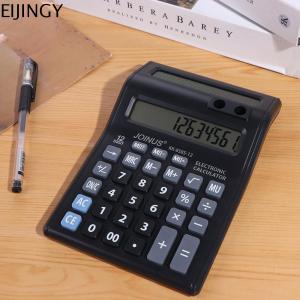 EIJINGY หน้าจอคู่ เครื่องคิดเลข12หลัก เครื่องเขียนสเตชันเนอรี หน้าจอแสดงผลขนาดใหญ่ เครื่องคำนวณเครื่องกล มีประโยชน์และดี ใช้งานได้จริง เครื่องคิดเลขบัญชีการเงินบนเดสก์ท็อป ห้างสรรพสินค้าสำหรับช็อปปิ้ง