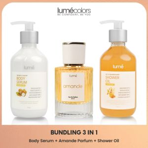 Paket Bundling 3 in 1 Lume Amande Almond Vanilla Body Series Parfum
