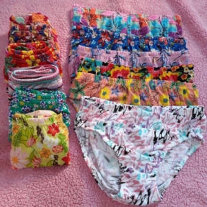 YS COD 12pcs NEW FOR WOMEN printed /plain ladies panty maganda ladies panty Cotton Lingerie Lady Womenswear Comfort