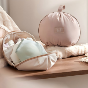 Portable Underwear Bra Socks Storage Bag Multiple Compartment Panties Socks Cosmetic Makeup Pouch Lightweight Travel Bag