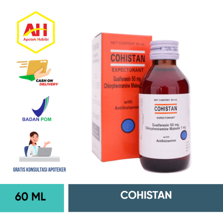 Cohistan Kohistan Expectoran ekspektoran Sirup 60 ml Obat untuk Meredakan Batuk Berdahak Obat Cohistan Expectoran Sirup 60ml