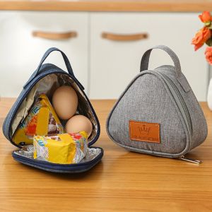 Ecoplanet Mini Cute Triangle Insulation Bag for Children Food Bento Fresh Pouch Bento Bags Triangular Rice Bal