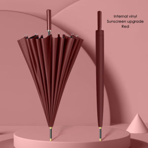 (IN STOCK)24 Bone Umbrella Golf Straight Long Handle Umbrella Large Oversized Windproof Double Rainstorm Business Umbrella