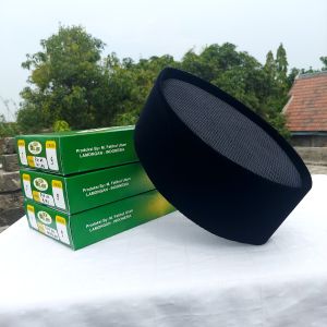 Songkok Peci Kopiah Full AC Tinggi 6cm 7cm 8cm 9cm 10cm Tebal Halus Berkualitas Merk Cahaya Bintang Songkok Hitam Full AC