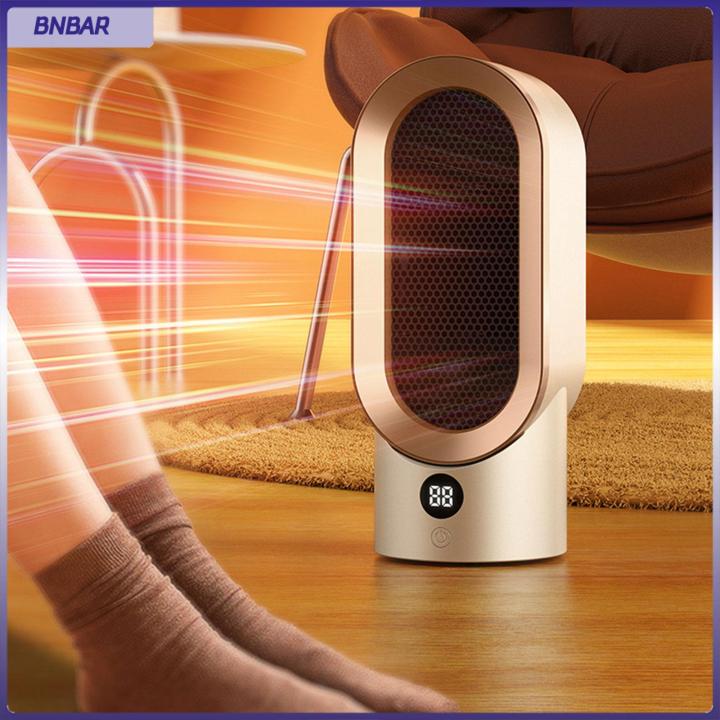 BNBAR Desktop Space Heater Household Fan Heater Office Heater Portable