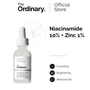 The Ordinary Niacinamide 10% + Zinc 1% High Strength Serum Oil Control Minimize Pores Fade Acne Marks Reduce Redness Strengthen Skin Barrier Anti Blemish Facial Essence For Oily Acne Prone Skin