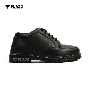 Flazo Sepatu Pantofel Formal Docmart Oxfrot Boots Kerja Casual Hitam Kantor Kondangan