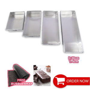 PROMO HARGA LOYANG CETAKAN KUE BROWNIS UKURAN TINGGI 4CM BAHAN ALMUNIUM
