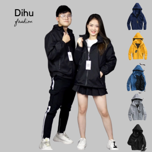[3-5/8 Hoàn Tiền 25%]Áo khoác nam nữ chất gió tráng bạc 2 lớp chống nước chống bụi chống nắng dihu