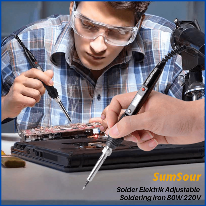 COD SumSour Electric Solder LCD Soldering Iron 80W 220V / Solder ...