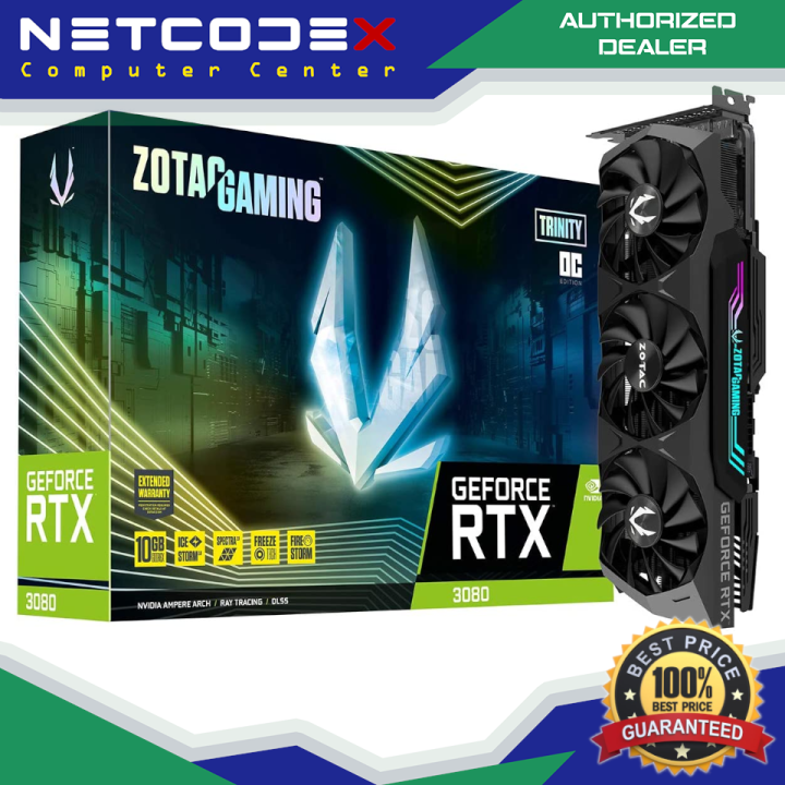 ZOTAC GAMING GeForce RTX 3080 Trinity OC NON-LHR 10GB GDDR6X 320