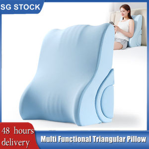 Bed Wedge Pillow - Removable Memory Foam Incline Cushion System for Legs and Back Support Pillow