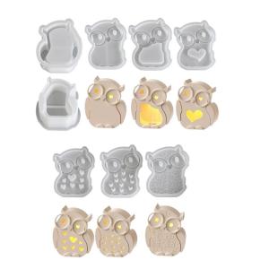 Silicone Mold for Desktop Decoration Hollow out Silhouettes Atmosphere Light Making Molds Making Supplies