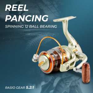 YUMOSHI EF Rill Reel Pancing 12 Bearing Murah Kuat Metal Tangguh Tahan Tarikan Ikan Besar