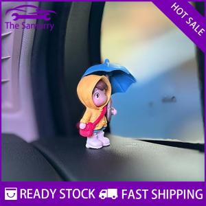 Samurry ✨Hot Sale✨ Cute Umbrella Couple Car Interior Decoration Action Figures Auto Rearview Mirror Dashboard Ornaments For Car Accessories