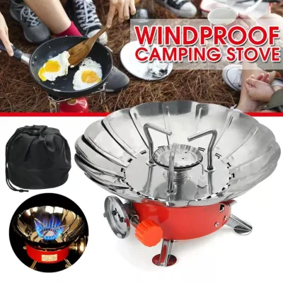 Kompor Camping Gas Lipat 3 Tungku Kompor Camping Outdoor Portable Ultalight Anti Angin BISA COD