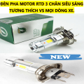 Đèn Pha Led 3 Chân H4/E01C Rtd Gắn Pha Xe Máy, Tiệt Kiệm Điện Hơn Với Bóng Sợi Tóc Thông Dụng Với Những Ưu Điểm Mà Đèn Pha Led.. 