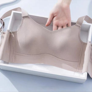 ชุดชั้นใน ไม่โปร่งใส ไม่อับชื้นหรือกดหน้าอก งานปาร์ตี้มิลค์เชค ขนาดใหญ่ ผ้าคาเฟอีน ชีวิตประจําวัน