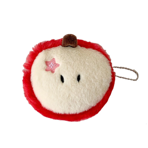 Soft Fuzzy Purse Small Zippered Pouch For Keys Earphones Compact Carry Lightweight Design