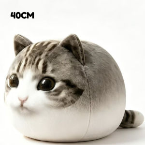 Cat Plush Toy Chubby Round Meme Cat Stuffed Pillow Soft Squishy Doll Sofa Bed Gift