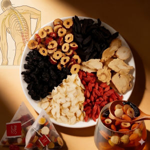 Ginseng Five Treasure Tea Ginseng Tea Bags for Stay Up Late Daily Refreshing Drink Chinese Tea