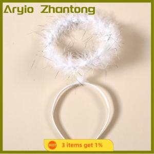 Aryio Giáng sinh biểu diễn bên ủng hộ lông thiên thần Headband cosplay trang phục thiên thần trang phục thiên thần Halo Headband
