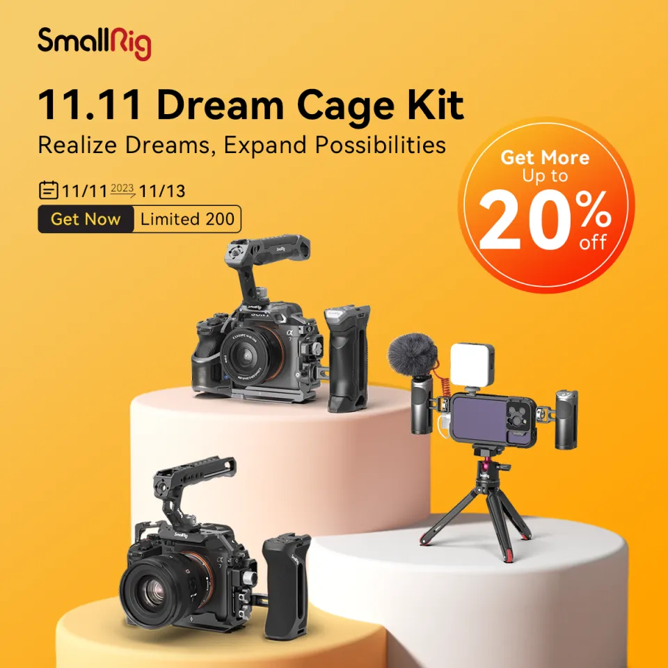SmallRig Mobile Video Cage Kit with Dual Handles for iPhone 4078