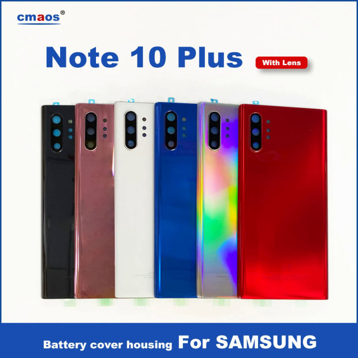 New Cover For Samsung Galaxy Note 10 Plus N975 N975F Glass Back Door ...