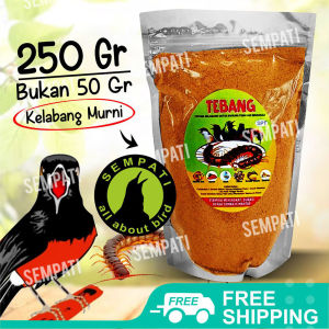 SEMPATI Tebang 250 Gr Tepung Kelabang Pakan Harian Lomba Burung Kicau Pur Voer Halus Pakan Makanan Burung Pemakan Serangga Burung Murai Kacer Cucak Anis
