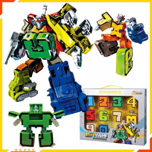 Đồ Chơi Lắp Ghép Bộ Chữ Số Biến Hình Từ 0 1 2 3 4 5 6 7 8 9 Thành Robot - Đồ Chơi Trẻ Em - Đồ Chơi Xếp Hình