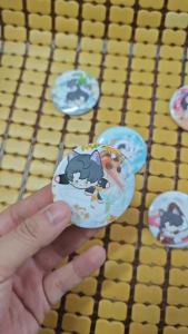 5Pcs/Set Hot Game Love and Deepspace Button Brooch Dessert Party Cartoon Role Xavier Zayne Rafayel ralayo Sylus Caleb Badge Lapel Pins Clothing Backpack Accessories