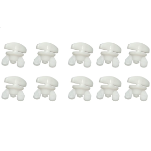 10 cái trắng Rèm nhựa đường ray chân đế End stoppers đường rãnh rèm cửa tàu lượn Thanh trượt cho an toàn Xếp Nếp định vị