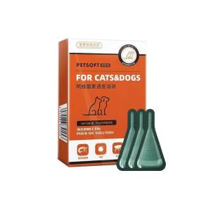 Avermectin Frontline Anti Ticks and Fleas Control For Dogs and Cats 3 Pipettes/Box Repellent Anti-Flea Anti-Itching Safe Effective