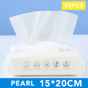 100pcs Thicken Wet and dry Disposable Face Towel Cotton Makeup Wipes Facial Cleansing Cotton Tissue Pregnant baby棉纤维洗脸纸巾